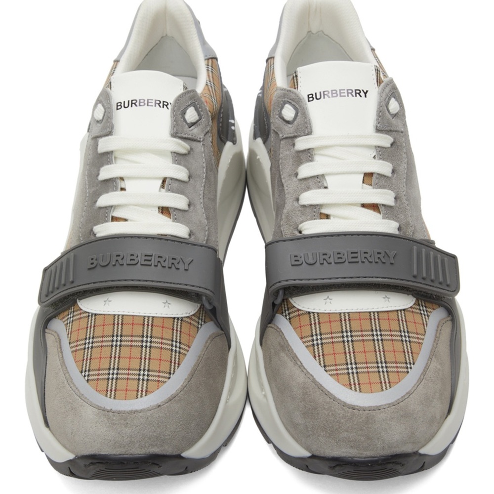 🔥BRAND NEW AUTHENTIC REFLECTIVE BURBERRY SNEAKERS‼️ - Picture 5 of 8